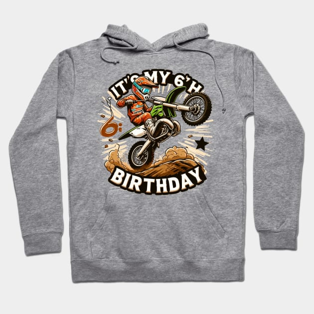 6th Birthday Hoodie by Vehicles-Art